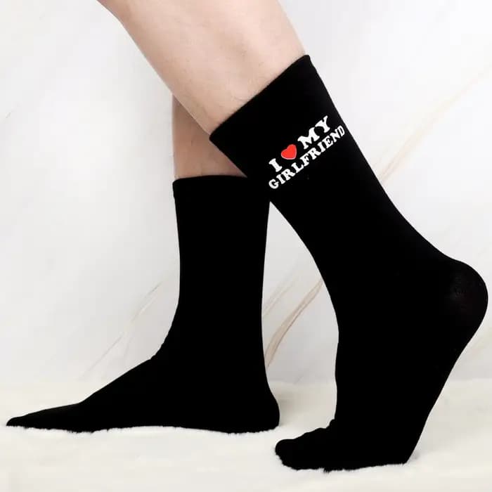 1/4 paires de chaussettes de couple pour la Saint-Valentin
