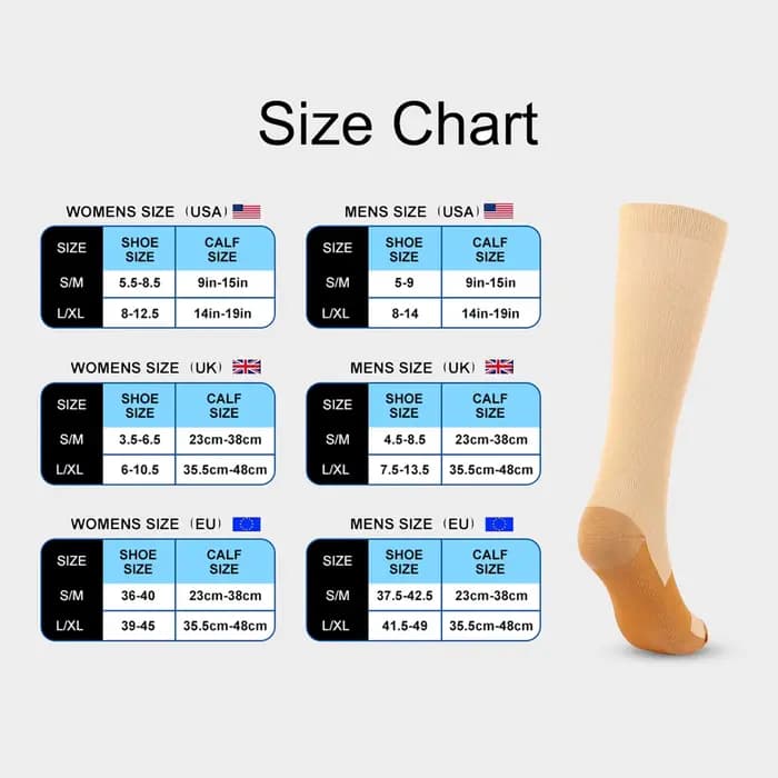 Bas de Compression pour hommes et femmes