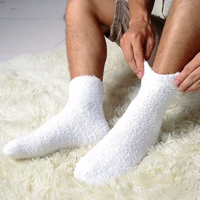 Chaussettes épaisses unisexes en cachemire pour hommes et femmes