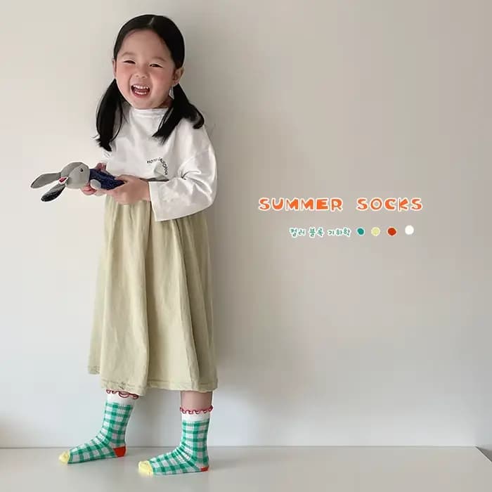 Chaussettes rayées en maille pour enfants, chaussettes confortables pour bébé, mollet pour enfants, garçons et filles, printemps, 3 paires par sac