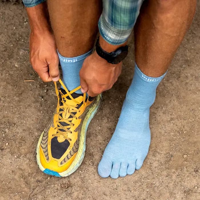 Chaussettes à cinq doigts Injinji Coolmax, chaussettes de sport décontractées à orteils séparés