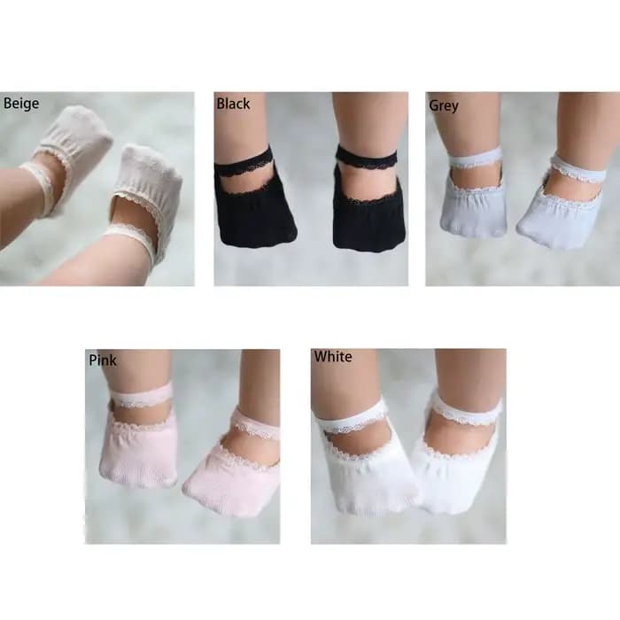 Chaussettes antidérapantes pour bébés filles