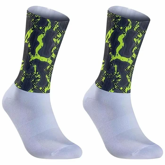 Chaussettes de cyclisme unisexes mi-mollet