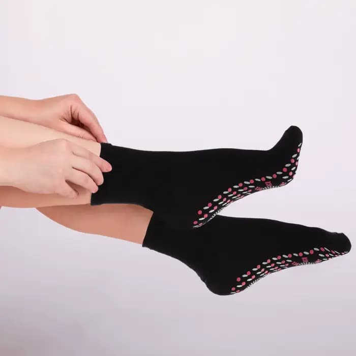 4 paires de chaussettes de massage thermiques, chauffe-pieds chauds pour l'hiver, en coton respirant et confortable, pour hommes et femmes