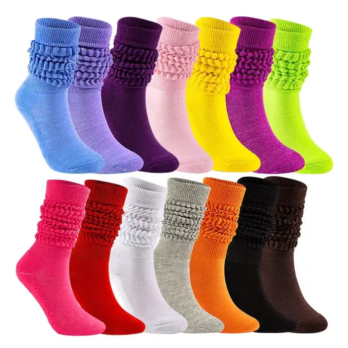 Chaussettes décontractées en coton épais pour femmes et jeunes filles