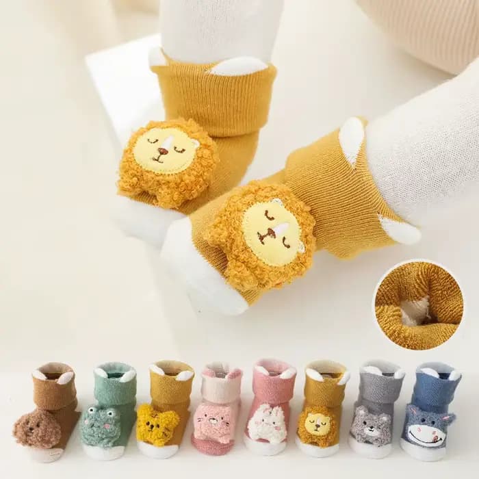 Chaussettes antidérapantes pour nouveau-né fille et garçon