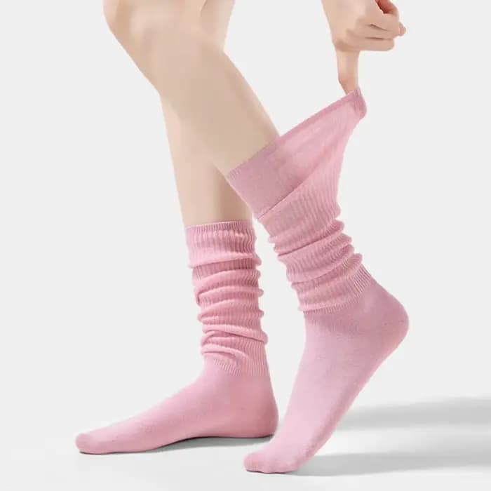 Chaussettes côtelées amples