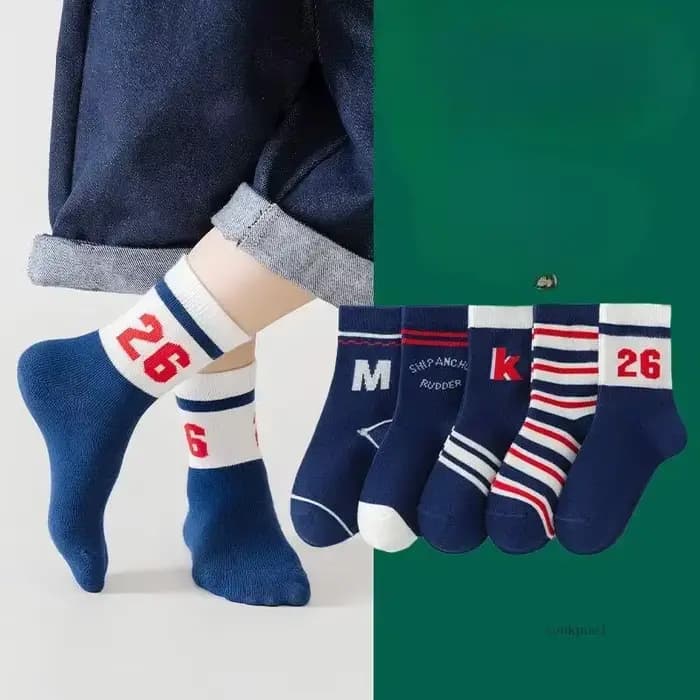5 paires de chaussettes pour enfants garçons