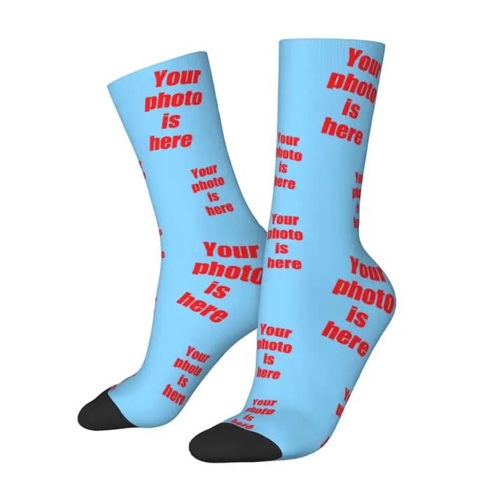 Chaussettes personnalisées en forme de visage, chaussettes unisexes personnalisées à faire soi-même, chaussettes avec photo personnalisée, chaussettes avec photo, chaussettes personnalisées comme cade