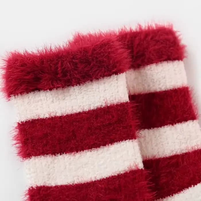 Chaussettes rouges épaisses d'hiver pour bébé
