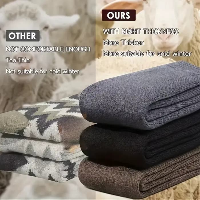 Chaussettes de neige en velours d'hiver pour hommes