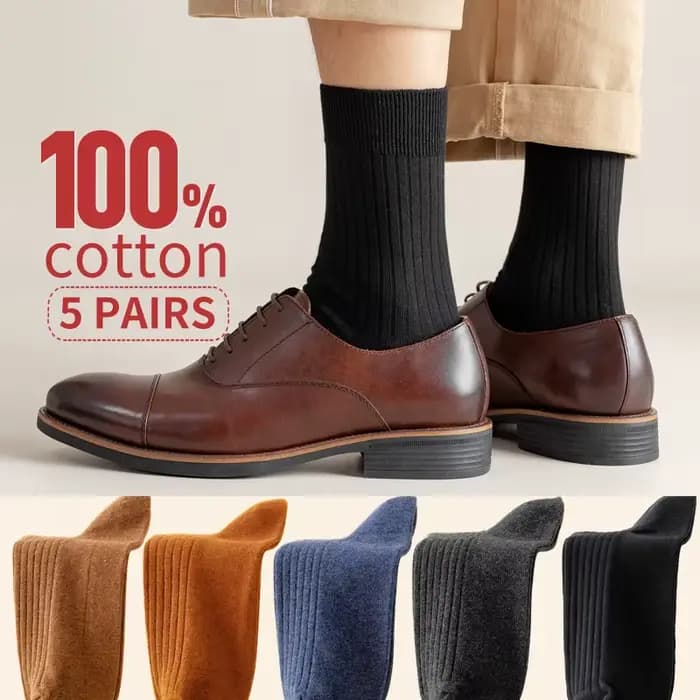 5 paires de chaussettes 100% coton