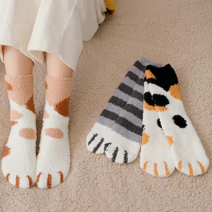 Chaussettes chaudes moelleuses pour femmes