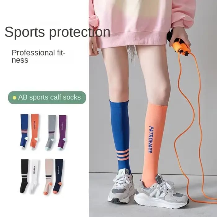 Chaussettes de sport de compression pour femmes, à la mode, élastiques, amincissantes, pour jambes, mollet, yoga, énergie musculaire JK