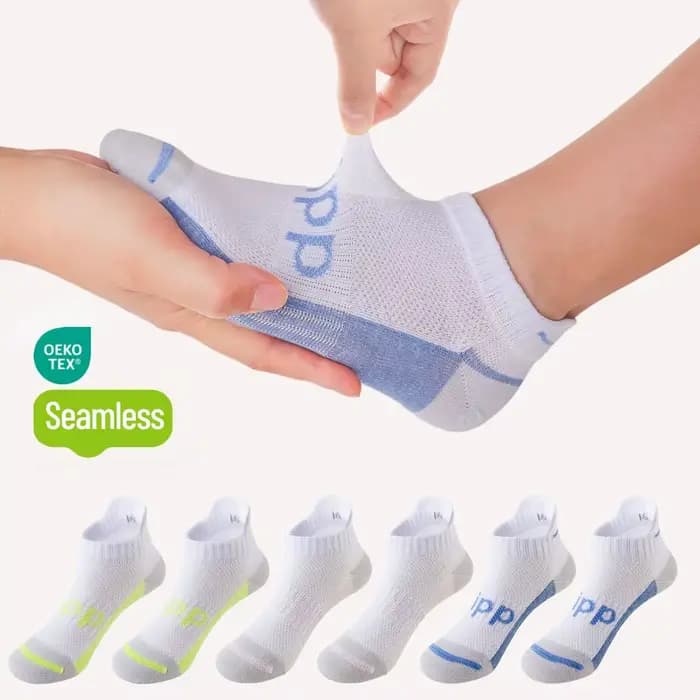 Chaussettes de sport en maille sans couture en coton pour enfants