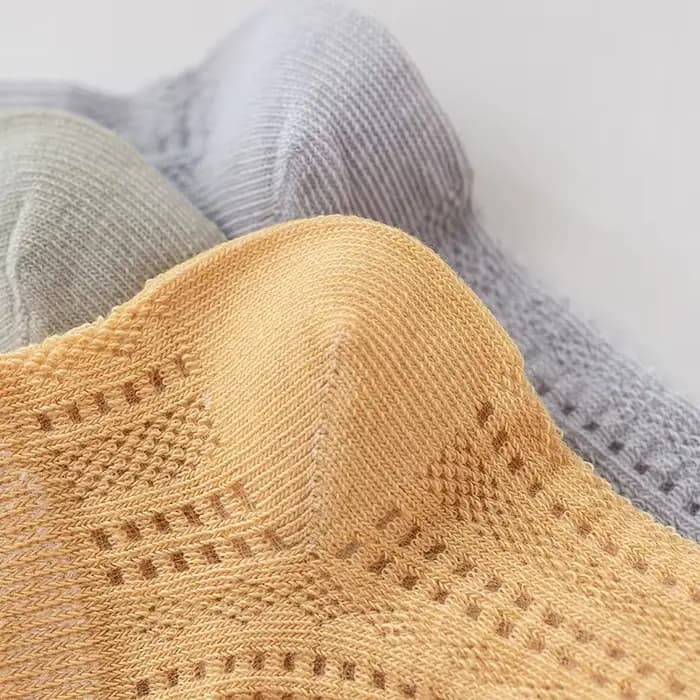 5 paires de chaussettes d'été mignonnes et amusantes en maille pour femmes