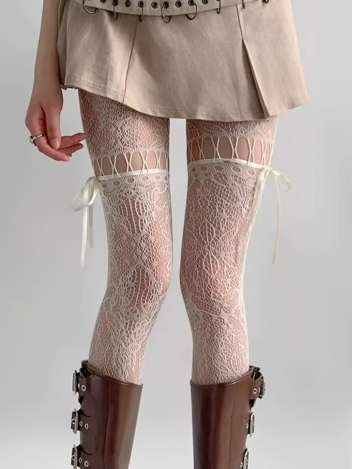 Collants beiges pour femmes