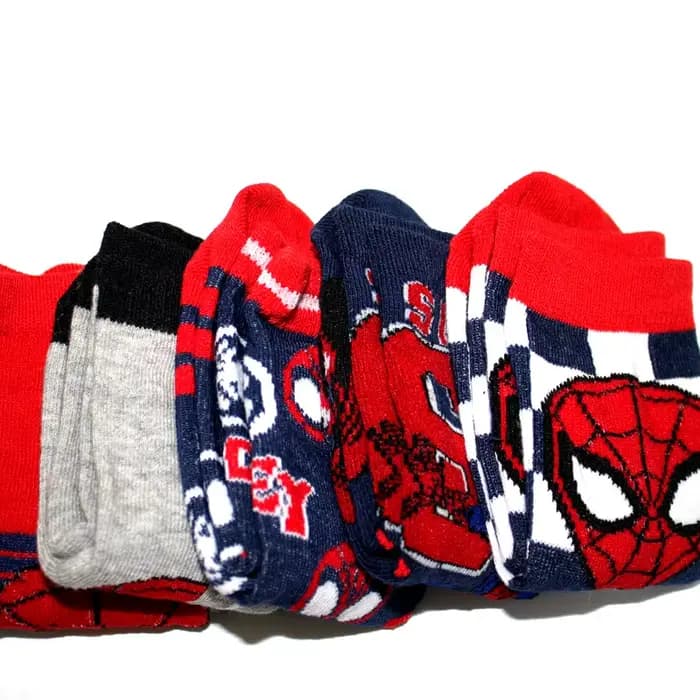 5 paires de chaussettes Spiderman pour enfants