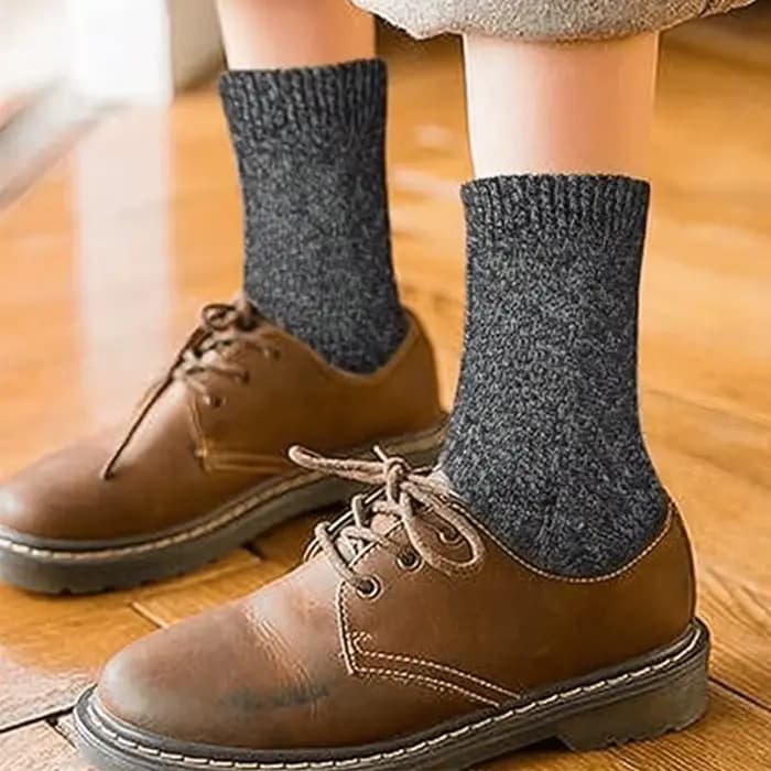 5 paires de chaussettes en laine pour hommes