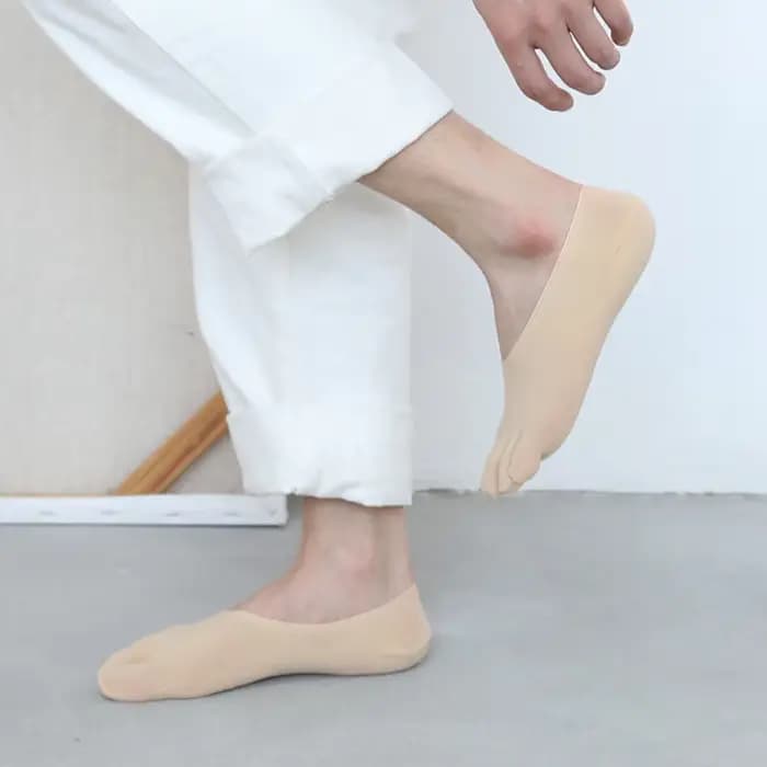 Chaussettes élastiques transparentes pour hommes