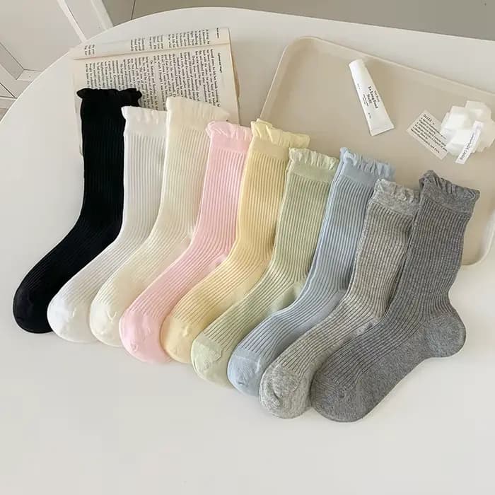 Chaussettes pour femmes couleur bonbon nouvelle mode d'été