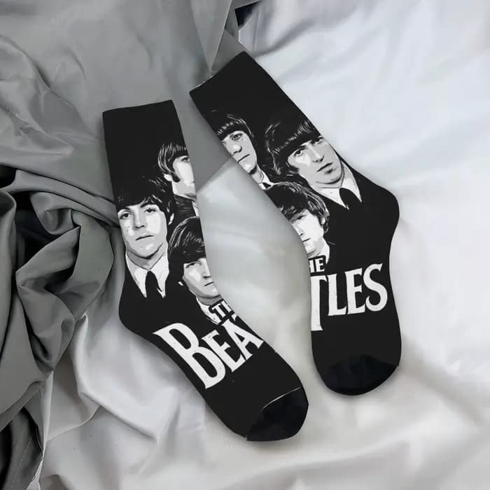 Chaussettes personnalisées imprimées The Beatle pour femmes et hommes