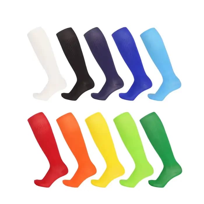 Chaussettes de football solides et fines pour garçons et filles, chaussettes longues pour enfants