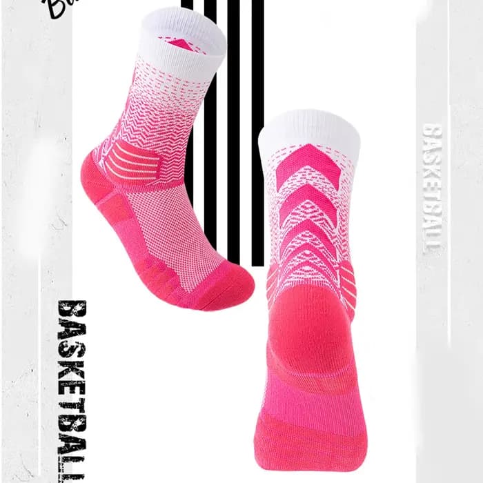 WRELS 1/2/3 paires de chaussettes de course à compression, anti-ampoules, respirantes, absorbant l'humidité, chaussettes de sport rembourrées
