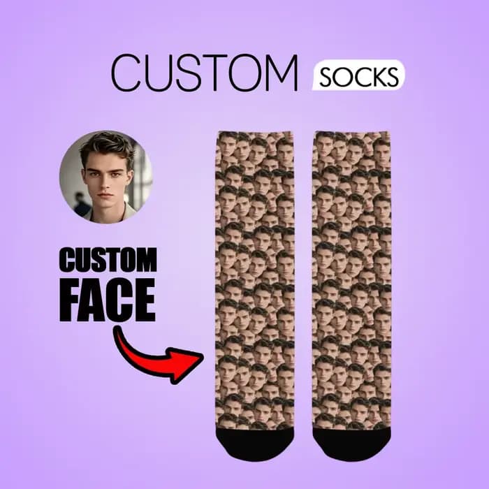 Chaussettes personnalisées avec photo