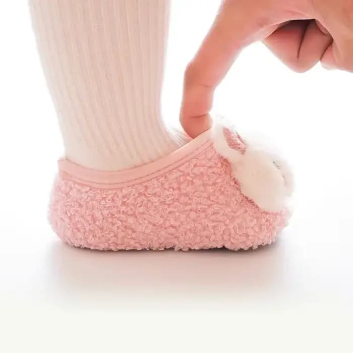 Chaussons de sol en peluche pour bébé