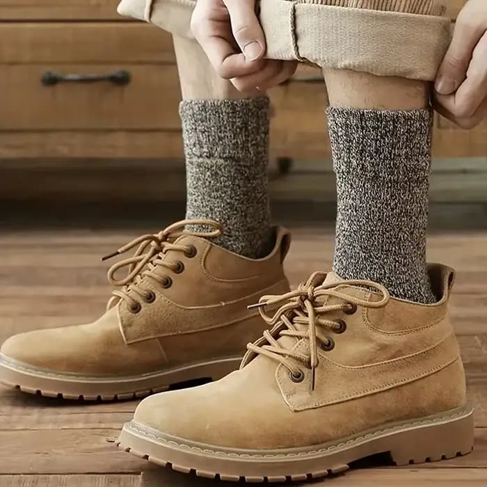 Chaussons en laine mérinos pour hommes