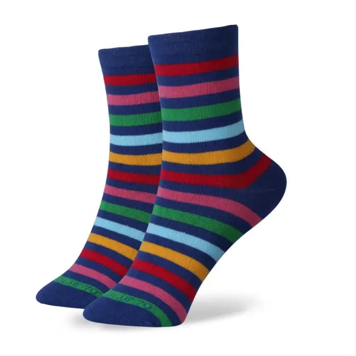 Chaussettes de marque en coton peigné pour femmes et filles