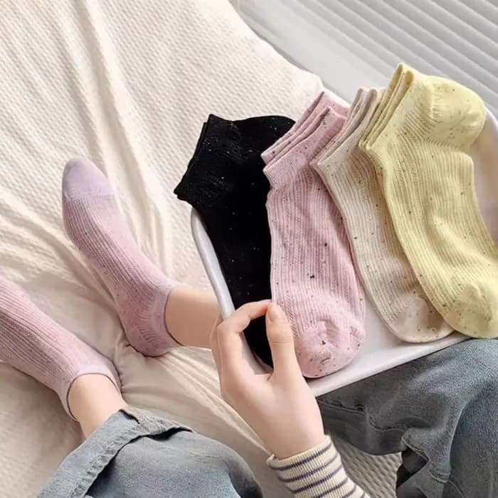Chaussettes courtes en coton pour femmes