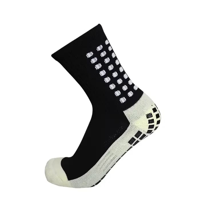 Chaussettes de football antidérapantes en coton pour hommes