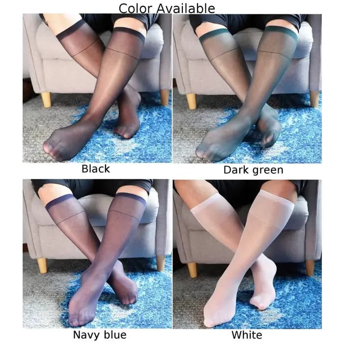Chaussettes fines en nylon pour hommes