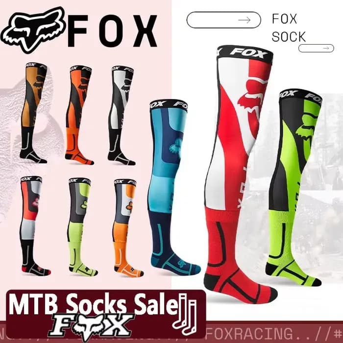 Chaussettes de cyclisme originales FOX MTB MX ATV chaussettes de sport respirantes adaptées à la course à pied en montagne, motocross moto en plein air