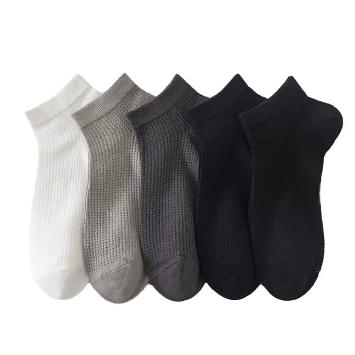 Chaussettes Légères en Coton Respirant et Solide pour Homme