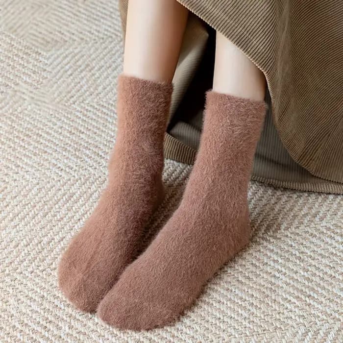 Chaussettes en fourrure de vison pour femmes et hommes