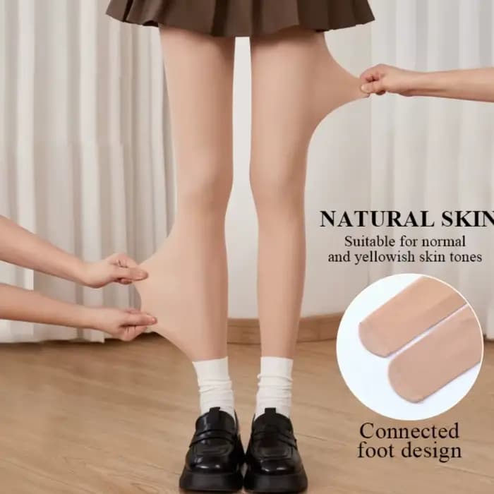 Collants épais en peluche brillant pour femmes
