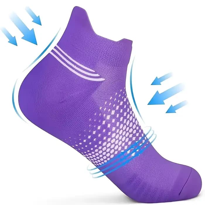 6/12 paires de chaussettes athlétiques à la cheville pour femmes