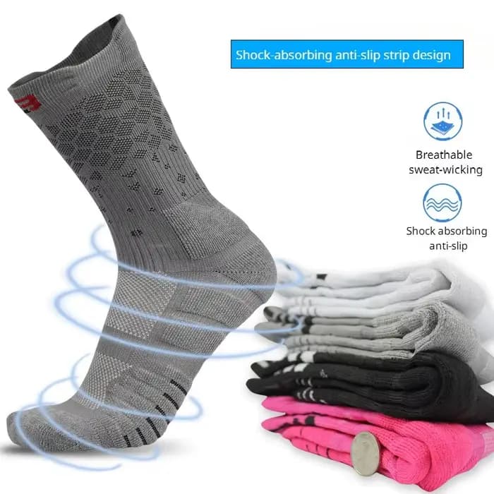 Chaussettes de sport en silicone pour homme