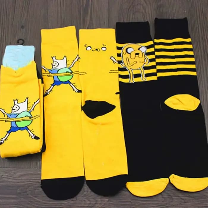 Chaussettes d'aventure de dessin animé mignon