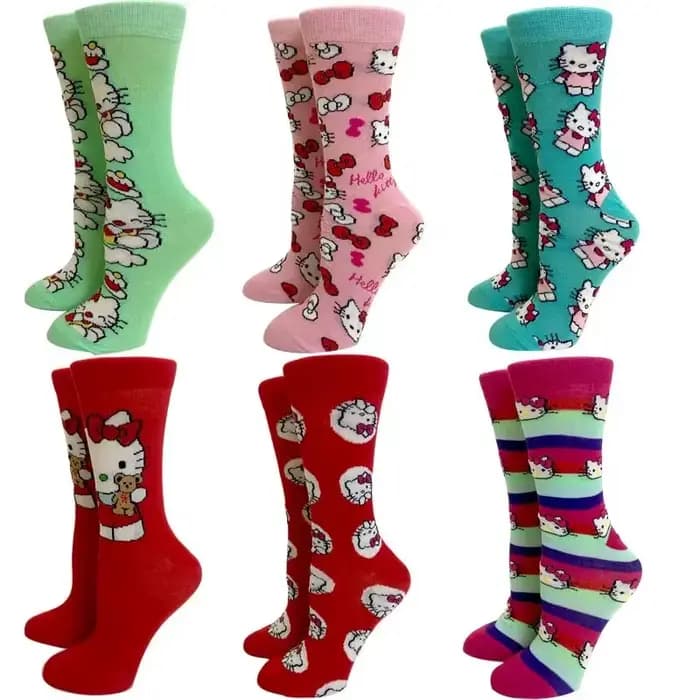 Chaussettes mi-mollet Hello Kitty