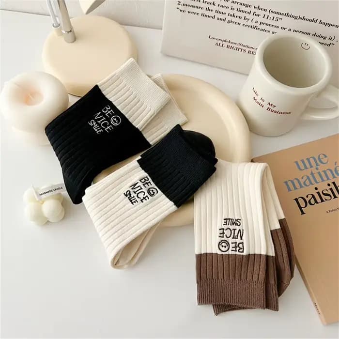 Chaussettes en molleton de coton doux pour femmes