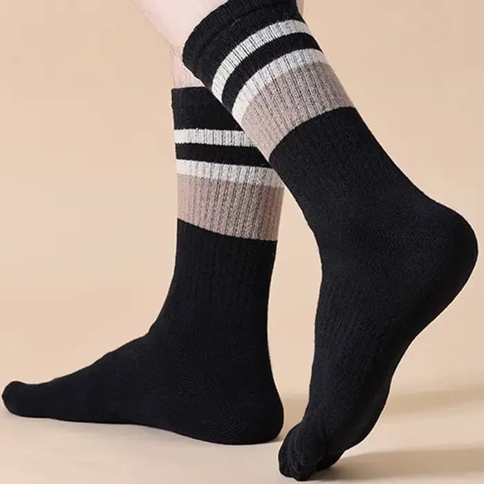 Chaussettes d'hiver à bout éponge pour hommes