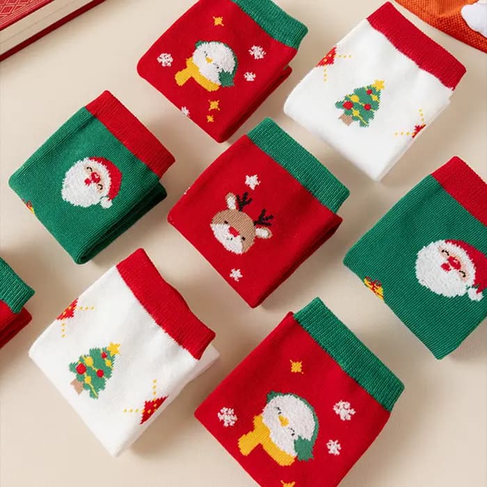Chaussettes hautes de noël pour enfants