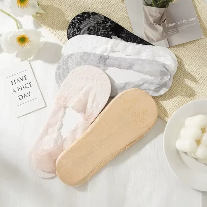 5 paires de chaussettes en dentelle pour femmes