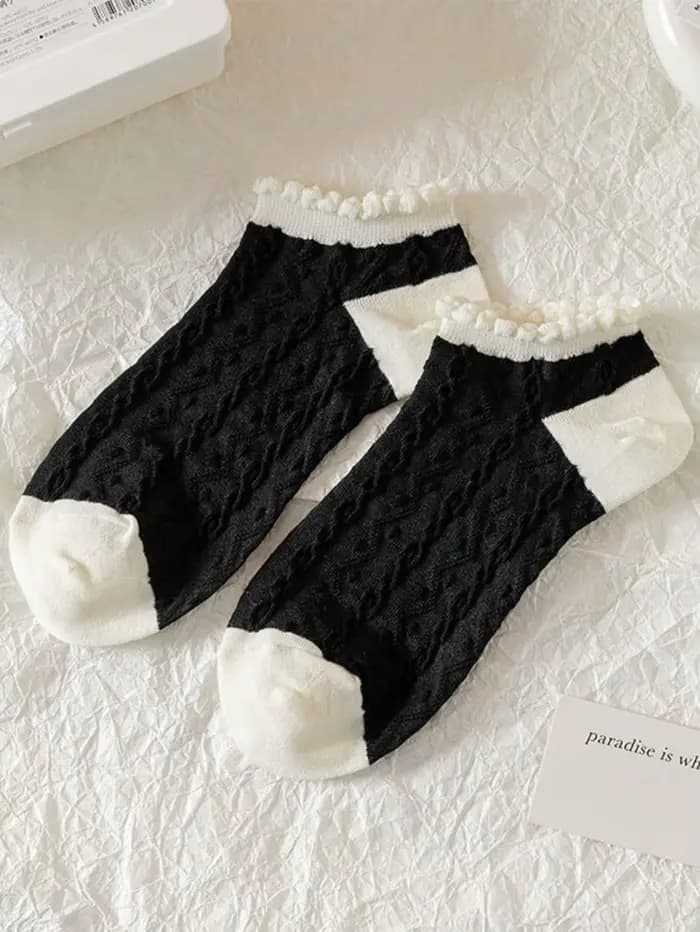 5 paires de chaussettes bateau pour femmes