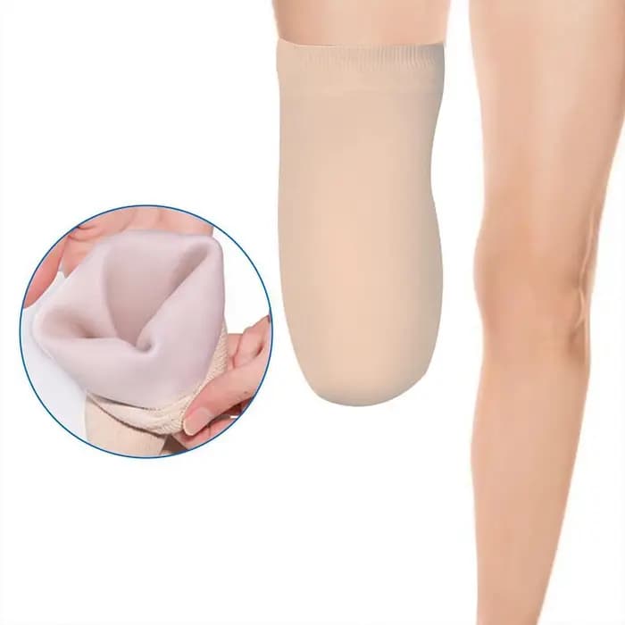 Chaussette de prothèse portable, respirante et absorbant la transpiration, pour amputés sous le genou, pour femmes