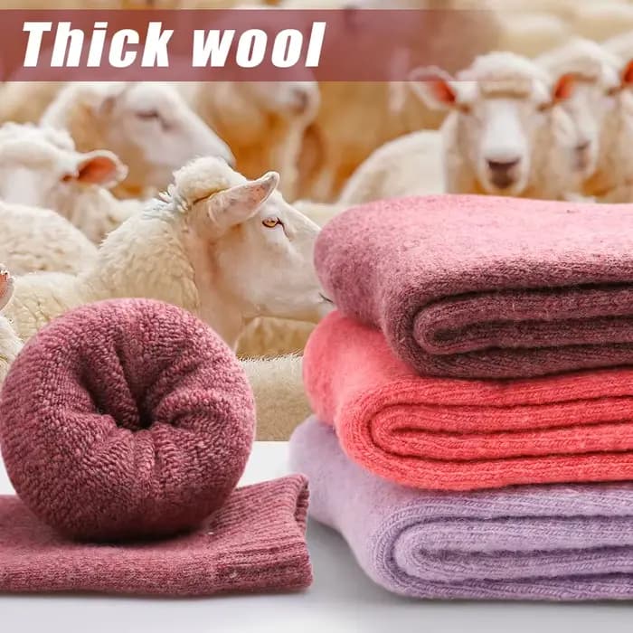 Chaussettes thermiques en laine épaisse pour femmes